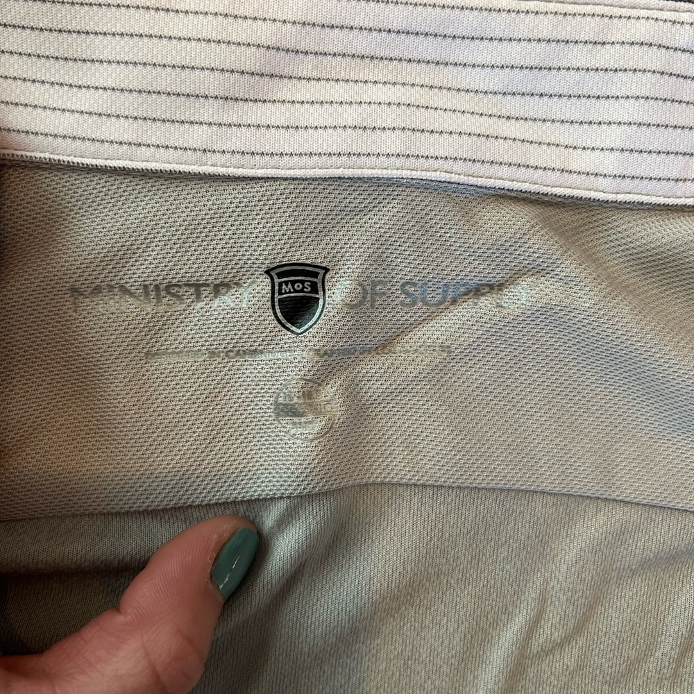 Minister of Supply Gray Striped Shirt